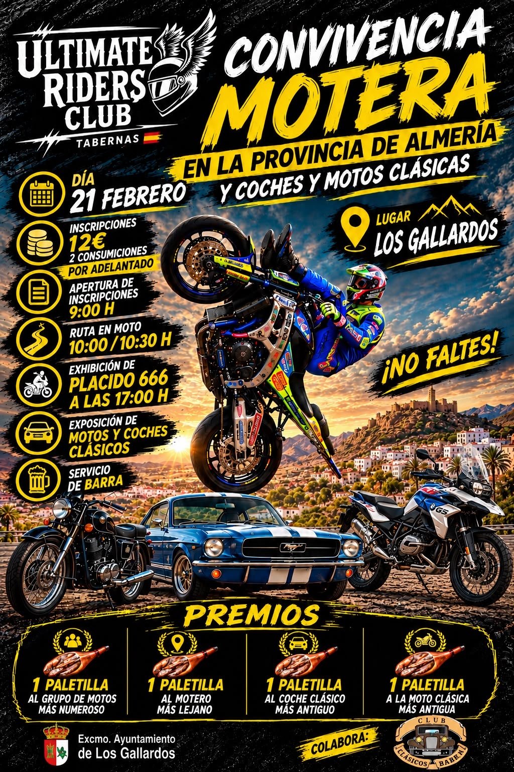 Cartel convivencia motera